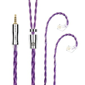 Yinyoo �C���t�H�� �P�[�u�� QDC 2.5mm KBEAR �s KBX4989 6N�P������ 4�c �C���z�� ���P�[�u�� �o�����X �w�b�h�t�H�� �����p�P�[�u�� hi-fi�I�[�f�B�I �C�����j �A�b�v�O���[�h�P�[�u�� �i�p�[�v��