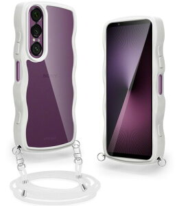 SONY Xperia 1 VII �p �P�[�X �N���A �V�����_�[ �X�g���b�v�t�� �G�N�X�y���A1 VII �p �J�o�[ �ϏՌ� SO-51F / SOG15 �X�}�z�P�[�X ���� ���|�� �΂߂��� �R�t�� ��|���P�[�X ���������\ ���O