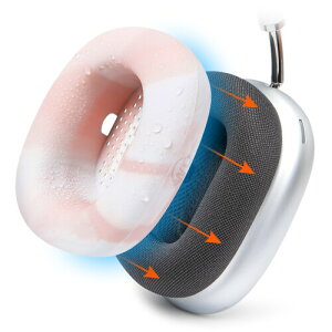 WC SweatZ Max - Wicked Cushions �� Airpods Max �p�ی�C���[�p�b�h �J�o�[ |�h��&�ȒP�ɐ􂦂� |���S�ȃC���[�p�b�h�̊�����̕ی� | �s���N�̑嗝��