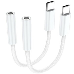 USB C����3.5mm�̏����w�b�h�t�H���W���b�N�A�_�v�^�[2�p�b�N�AUSB C����3.5mm�̃I�[�f�B�I�w�b�h�t�H���A�_�v�^�[iPhone 17/16/15�AiPad Pro�ƌ݊���������܂��A�T���X���M�����N�V�[S25 S24 S23 Ul