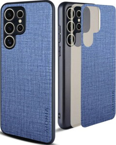 Aioria �݊��� �P�[�X for Samsung Galaxy S24 Ultra ���n�p�^�[�����U�[�����ɕی쏃�F�X�}�z�P�[�X (Blue, S24 Ultra)
