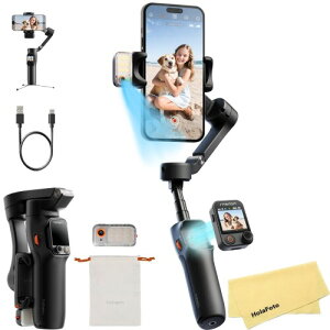 Hohem V3 Ultra �W���o���X�^�r���C�U�[ (iPhone�AAndroid �X�}�[�g�t�H���p) AI�g���b�L���O�A�����������b�h&�O�r�A�t�B�����C�g�A���O���\�ȃ^�b�`�X�N���[�������R���t���AYouTube�ATikTok