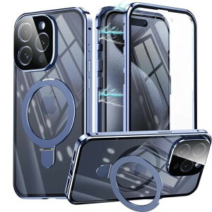 OURJOY iPhone 15 Pro Max p P[X KXP[X NA 360°Sʕی ACtH15 v }bNX X}zP[X A~op[ tJo[ JYی CAX[d gуP[XEu