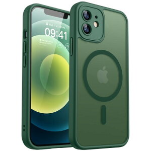 CANSHN iPhone 12 mini �p �P�[�X Magsafe�Ή� �J�������ӕی� ���C�����X�[�d �ϏՌ� �����h�~ �f�B�[�v�O���[��