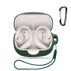 For Anker Soundcore AeroFit Pro ���C�����X�C���z�� �Ή� �P�[�X �ی�P�[�X �w�b�h�z���P�[�X KONXISA ���C�����X�C���z���P�[�X �V���R���f�� ���p���₷�� �ϏՌ��� �h���h�o �E�H�b�V���u��