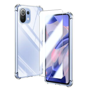 Ή Xiaomi Mi 11 Lite 5G P[X NA P[X Xiaomi Mi 11Lite 5G Jo[ TPU یP[X Jo[w + Xiaomi Mi 11Lite 5G KXtB Xiaomi Mi 11 Lite 5G tB {Ɏq tB XiaomiMi 11 Lite