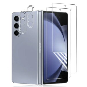 for Galaxy Z Fold5 ptیtC (2) +JKXtB (2) for Galaxy Z Fold5 XN[یtB TPUf 3D Touch ȖʑΉ CAX \tȒP