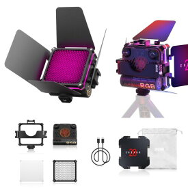 ZHIYUN FIVERAY M20C COMBO RGB撮影用ライト 2500K～10000K 小型 20W ポケットライト フルカラーRGB ポータブルマグネットライト 充電式 手持ち照明ライト Bluetoothとアプリケーションによる輝度制御
