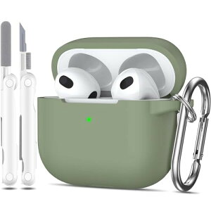 MHYALUDO AirPods  3 P[XJo[ 2021ARpO[h̗h~\tgVRՌzیی AirPods 3 P[XXLAL[`F[ƃN[jOLbgtAtg LED A