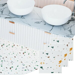 CELAVY フロアタイル 置くだけ 大理石調 接着剤不要 フローリングシート 54枚入り 約3畳 フローリングマット 厚手1.5mm かんたん施工 キズ防止 模様替え 玄関 賃貸 キッチン トイレ 防水 リ