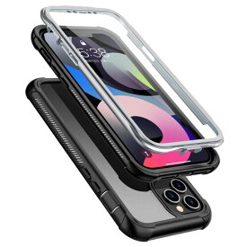 Espouse iPhone 12 Mini ケース 耐衝撃 360 全方向保護 米軍MIL規格取得 Qi充電対応 超軽量 クリア 防塵 傷?落下防止 高耐久ケース シンプル (5.4インチ)