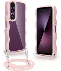 SONY Xperia 1 VII �p �P�[�X �N���A �V�����_�[ �X�g���b�v�t�� �G�N�X�y���A1 VII �p �J�o�[ �ϏՌ� SO-51F / SOG15 �X�}�z�P�[�X ���� ���|�� �΂߂��� �R�t�� ��|���P�[�X ���������\ ���O