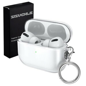 ZIZUCHLE for AirPods Pro/AirPods Pro 2 �P�[�X �N���A ��2���� �P�[�X TPU�� �S�ʕی� �����h�~ �L�Y�h�~ �ϏՌ� �����[�d�\ �y�ʏ��^ �J���r�i�t�� �G�A�|�b�c�v��2 �ی�J�o�[ �J�o�[ ����