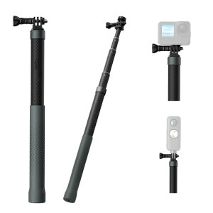AFAITH 120cm/47�C���` ���B��_ �X�}�z���B��_ �J�[�{���t�@�C�o�[�y��135g Insta360�Ή� ������5�i32-120cm �A���h���C�h/1/4�C���^�[�t�F�[�X �O�r�Ή� Hero12/11/10/9 DJI Osmo Action Insta360�p �A�N�V��