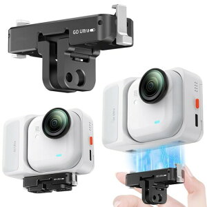 Insta360 Go Ultra �J���� �Ή� �N�C�b�N�����[�X�}�E���g �A���~������ 1/4�l�W �J�����}�E���g �܂肽���� �}�O�l�b�g�g���}�E���g �h�U�V���R���p�b�h �Ռ��z���A����~��