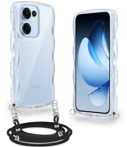 OPPO Reno13 A �p �P�[�X �N���A �V�����_�[ �X�g���b�v�t�� �I�b�|���m���m13A �p �J�o�[ �ϏՌ� �X�}�z�P�[�X ���� ���|�� �΂߂��� �R�t�� ��|���P�[�X ���������\ ���O���\ (�N��