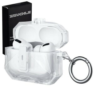 ZIZUCHLE For AirPods Pro 2/Airpods Pro �P�[�X(2024/2023/2022/2019) �N���A�G�A�[�|�b�Y�v�� �P�[�X airpods pro ��2���� �P�[�X ���C���b�N�݌v ����4.5mm �S�ʕی�J�o�[ �����h�~ �ϏՌ� �h�o �h�� �J���r