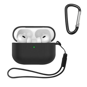 JUNOVA for AirPods Pro 3 �P�[�X ���C�����X�[�d�\ �ϏՌ� �h�� �h�o �y�� �X���� �L�Y�h�~ �����h�~ AirPods Pro�p �ی�J�o�[ �u���b�N