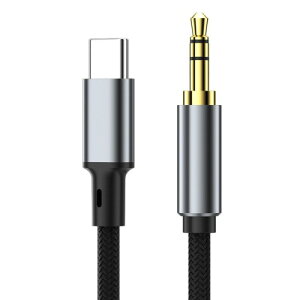 FineGood AUX type-c C ϊP[u 1.5M  nC] Type C to 3.5mm 3 I[fBIP[u Hi-Fi iC҂ ϋv Ή I[fBIP[u wbhz/PC/X}z/z[XeI