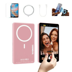 Shimbol CP5 Ultra �s���N�A5�C���` FHD ���C�����X�d�b Vlog �Z���t�B�[���j�^�[ �^�b�`�X�N���[���A���C�����X�R���g���[���d�b���T�|�[�g�AMagSafe �X�i�b�v�I���A50m �͈́A0.04�b�̒x���AAndro