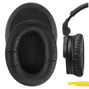 Geekria �C���[�p�b�h QuickFit �݊��� �p�b�h �[���n�C�U�[ Sennheiser HD280 HD280-Pro HD281 HMD280 HMD281 �w�b�h�z���ɑΉ� �p�b�h �C���[/�C���[�J�b�v (�v���e�C�����U�[/�u���b�N)