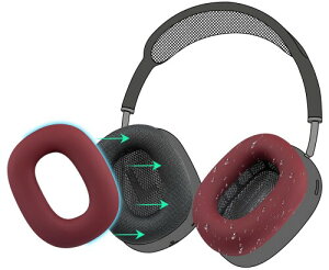 SOULWIT �C���[�p�b�h �J�o�[ �P�[�X for AirPods Max �p ���΍�V���R���C���[�J�o�[ �ȒP�N���[�j���O �ی�P�[�X �����򉻂Ȃ� �h�o �W���ł̃G�N�T�T�C�Y�ɉ��K�t�B�b�g (�o�[�K���f�B-1�y