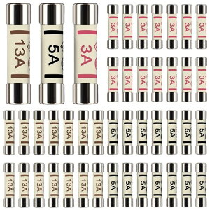 Xiatiaosann 42  3 ̒l 6.3 x 25 mm 0.25 x 1 C` 3A 5A 13A AyA 240 V fZ~bNǃq[Y A\[gg Lbg pbP[W vX`bN[{bNX