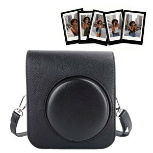 �ی�p�J�����P�[�X �݊� �x�m�t�C���� Instax Mini 41 �Ή� 5�� ���C�t�H�g�t���[���t�� �C���X�^���g�J���� �A�N�Z�T���[ PU���U�[�o�b�O ���O���\ ���ߎ��V�����_�[�X�g���b�v (��)