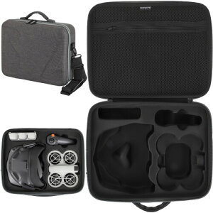 Taoricup DJI Neo Motion Fly More �Ή� �ی�P�[�X ���[�{�b�N�X �L�����[�P�[�X �V�����_�[�n���h�o�b�O 3in1���[�Z�b�g DJI Neo/Goggles N3/RC Motion 3 �Ή� �ϏՌ��h���݌v �V�����_�[�o�b�O�t��