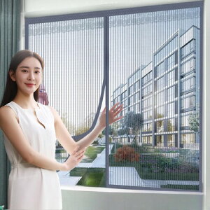 KANIYA 網戸 キット(100×100cm)玄関マグネット式網戸 静音仕様 取付簡単 自動で閉まる 換気対策 簡易網戸