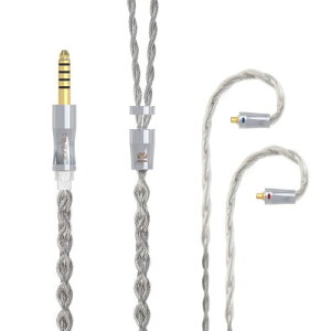 Yinyoo �C���t�H�� �P�[�u�� mmcx 4.4mm 6N�O���t�F��4N�⃁�b�L���_�f�� 4�c �C���z�� ���P�[�u�� 4�� �����̌��� �o�����X �w�b�h�t�H�� �����p�P�[�u�� hi-fi�I�[�f�B�I �C�����j �A�b�v�O��