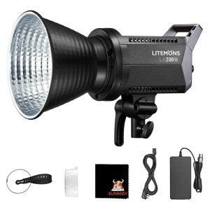 GODOX LA200Bi LEDrfICg11FXƖAPPRg[CRI96 TLCI 97 230W 2800K-6500K R}[XCuu[hLXgAV[grfIA|[g[gʐ^ɓKRpNg2FCg