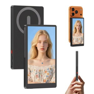 MAGEX iphone17 ���B�胂�j�^�[ 5�C���` 1080P �����^ �X�}�z���j�^�[ magsafe�Ή� ���C�����X�ڑ� ��ʃ~���[�����O �O�J���� iphone�w�ʃ��j�^�[ Vlog�L�^�E�r�f�I�^��E���C�u�z�M�ETikTok�B�e��