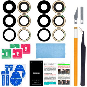 2PCS Soaosdr ߂̌㕔J KX̎ւ iPhone 13 Pro 6.1 C` iPhone 13 Pro Max 6.7 C`AvCXg[ꂽڒ + CLbg + t