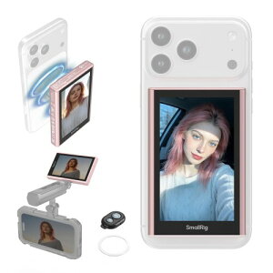 SmallRig �X�}�[�g�t�H���p���j�^�[ ��ʃ��C�����X�R���g���[���Ή� 1080p HD / 120fps ���C�����X�^�� MagSafe�p ���C�r�f�I���j�^�[ iPhone�p �����O�E���C�u�z�M�E�R���e���c������� �s���N 5