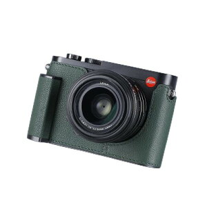 SIUTATDSH �J�����n�[�t�P�[�X Leica Q2�p �r���e�[�W���^�� �{�v �J�����ی�P�[�X �X�^�C���b�V�� �|�[�^�u�� �ϏՌ� (�O���[��)