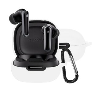 BUITFOU For Anker Soundcore P40i �P�[�X P40i �ی�J�o�[ P40i �P�[�X �_�炩�� �V���R���� �����h�~ �L�Y�h�~ �ϏՌ� �h�o �y�� �����[�d�\ �J���r�i�t�� �����h�~(�z���C�g)