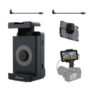 Accsoon SeeMo �r�f�I���M�@ HDMI&USB���j�^�����O�A�_�v�^�[ �f���`���V�X�e�� ���j�^�[�@�\ �iIOS�p�j iPhone�X�}�[�g�t�H���p (SeeMo(��))
