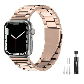 DYAOLE コンパチブル Apple Watch バンド ステンレス アップグレードバージョン 49mm 45mm 44mm 42mm/41mm 40mm 38mm アップルウォッチ バンド 金属ベルト Apple Watch Series 8/ultra/7/6/SE2/SE/5/4/3/2/1対応 あっぷ