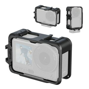 SmallRig DJI Osmo Action 6�p�P�[�W�i�x�[�V�b�N�G�f�B�V�����j�A�����̊g���C���^�[�t�F�[�X��������J�����P�[�W�A�R�[���h�V���[�t���ی�t���[���A�y�ʂŊ��A�t���A�N�Z�X�݌v - 5886