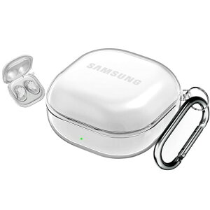 ELYBYYLE for Galaxy Buds FE �P�[�X Galaxy Buds FE �p�J�o�[ �����h�~ �ϏՌ� �ی� �����h�~ �����[�d�\ �[�d�֗� LED���C�g�� �N���A