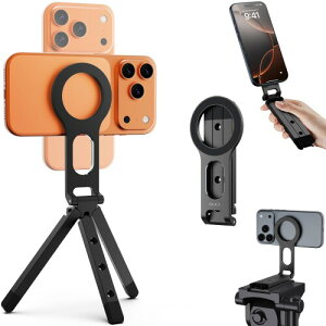 SODI �X�}�z�p�O�r Magsafe�ɑΉ� �~�j�O�r Vlog�X�^���h ���ʃ}�O�l�b�g�� tripod stand �莝���X�^���h ���B��_ �p�x�����\ ���E�c�u�� �I�����C����c ���C�u �B�e�^�� iPhone&Android�ɑΉ���