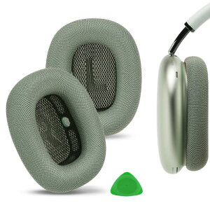 Geekria �C���[�p�b�h Comfort �݊��� �p�b�h �A�b�v�� Apple AirPods MAX (A2096), AirPodsMAX2 (A3184) �w�b�h�z���ɑΉ� �p�b�h �C���[/�C���[�J�b�v (���b�V���t�@�u���b�N/��)