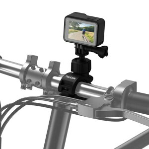 TELESIN �o�C�N�}�E���g �I�[�g�o�C�̃n���h���o�[�}�E���g ���]�ԃz���_�[�N���b�v �A�N�V�����J�������O 360°��]�X�[�p�[�N�����v GoPro Hero 13 12 11 10 9 Black AKASO Insta360 X5 X4 One RS X2 Ace Pro