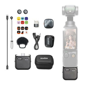 GODOX Cube-OP3 ���C�����X�}�C�N�V�X�e�� 200m�������`�� �}���[�d ���C�u�z�M/ASMR�ɍœK DJI Osmo Pocket 3�ɑΉ� (Cube-OP3 Kit1)