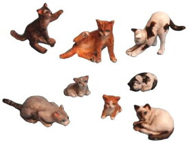 ML051 cat set ver.2 cat 8 animals set 1/35 to 1/32 Garage Kit Figure (japan import) by Aurora Model