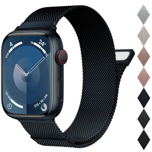 (OULUOQI) �A�b�v���E�H�b�`�p�̃o���h �R���p�`�u�� 49mm 46mm 45mm 44mm 42mm 41mm 40mm 38mm �X�e�����X �x���g �������� �j�����p �}�O�l�b�g ���ߋ� ���b�V�� �ʋC Watch Series 11/10/9/8/7/6/5/4/SE3/SE2/Ultr