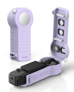 TELESIN DJI Osmo Pocket 4/3 �P�[�X �ی�J�o�[ �Ή� �I�Y���|�P�b�g4/3 �n�[�h�P�[�X PC�f�� �t�B���^�[4�����[�\