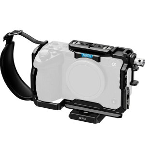 SIRUI �J�����P�[�W Sony FX3/FX30�p �I���W�i��XLR�n���h���Ή� HDMI�P�[�u���N�����v�t�� 1/4�C���`-20�l�W�� ARRI 3/8�C���`-16 �ʒu���ߌ� �R�[���h�V���[ NATO���[��