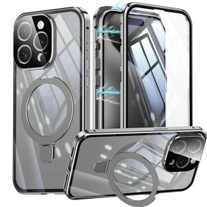 OURJOY iPhone 15 Pro Max p P[X KXP[X NA 360°Sʕی ACtH15 v }bNX X}zP[X A~op[ tJo[ JYی CAX[d gуP[XEi